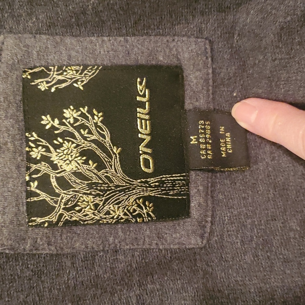 ONEILL Gray 3/4 Sleeve Jacket Size Medium. - Picture 3 of 3